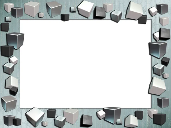 Кадр з кубиками — стокове фото