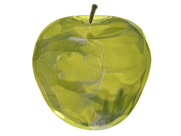 玻璃苹果 — 图库照片