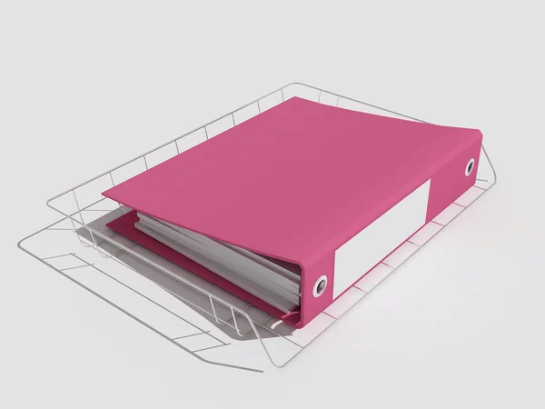 Pink folder — Stock Photo, Image