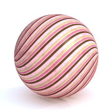 Striped ball clipart