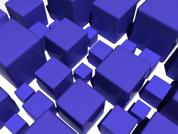 Cubos azuis — Fotografia de Stock
