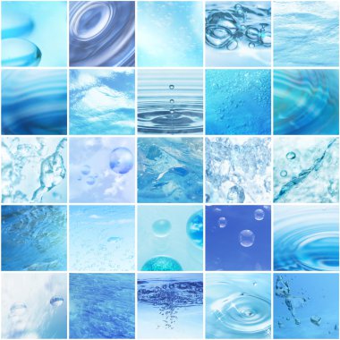 Water collage clipart