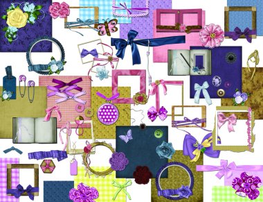 Collage of women's affairs clipart