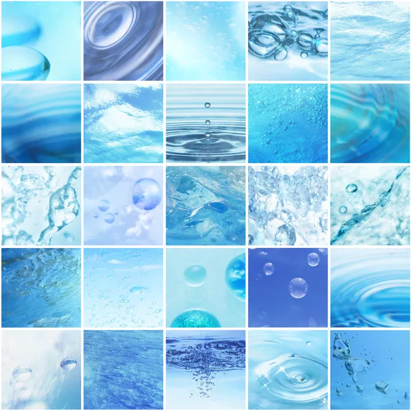 Colagem de água — Fotografia de Stock