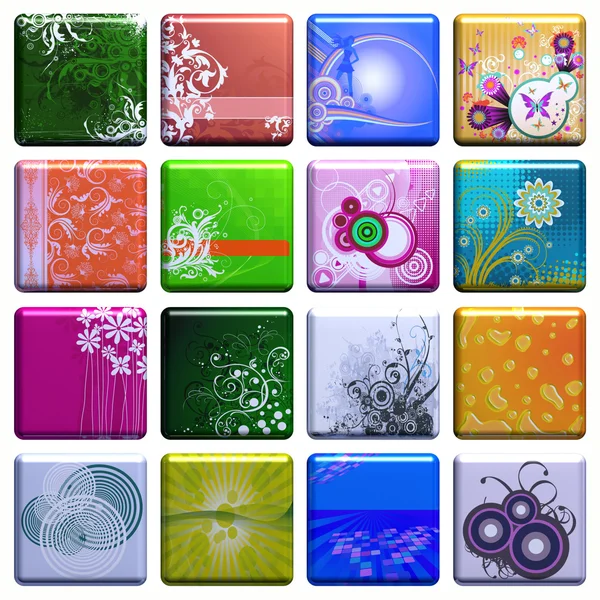 Tiles with pictures — Stock Photo, Image