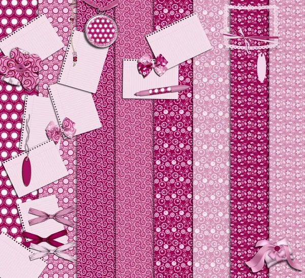 Collage rosa da donna — Foto Stock