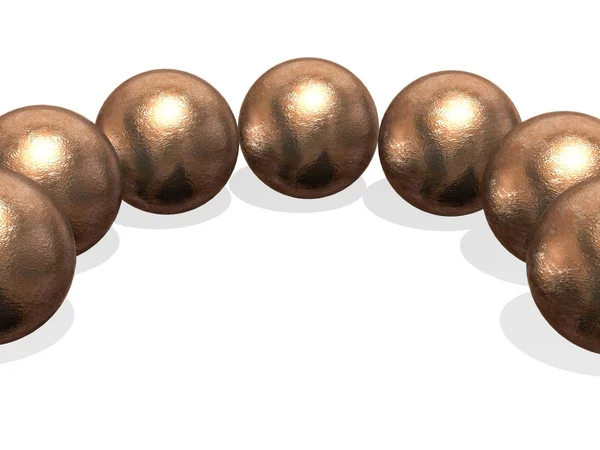 Bolas de bronze — Fotografia de Stock