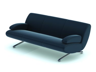 Black sofa clipart