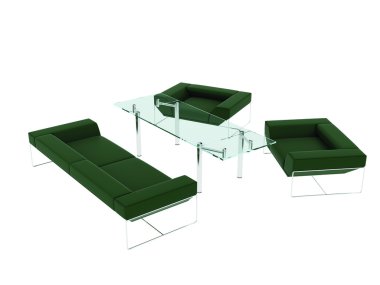 Sofa with seating clipart