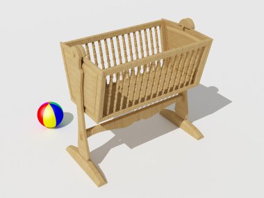 Lullaby crib clipart