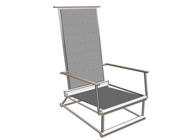 Constructive gray chair clipart