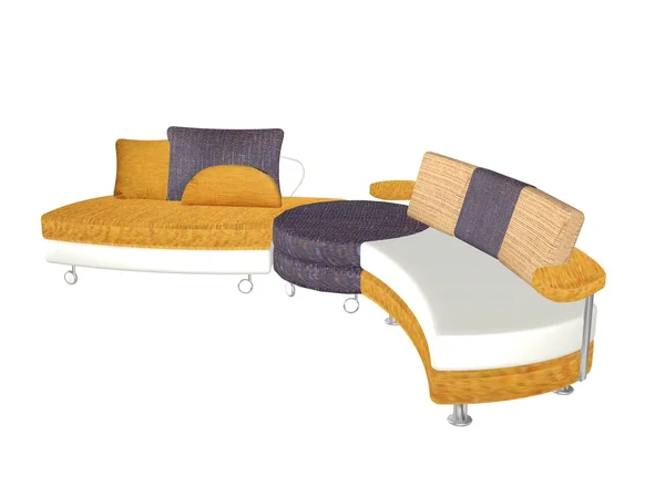 Kleurrijke sofa — Stockfoto