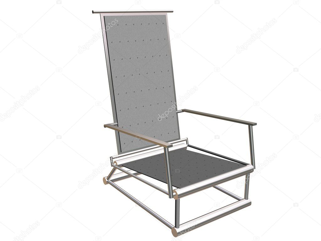 Constructive gray chair