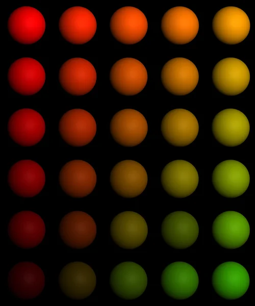 Kleurovergang ballen — Stockfoto