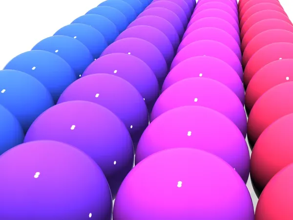 Rows of balls — Stock Photo, Image