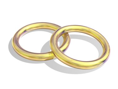 Gold rings clipart