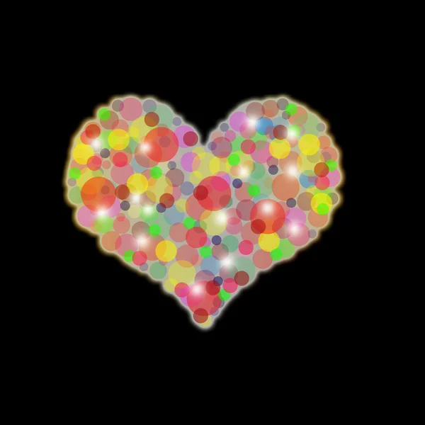 Renkli kalp — Stok fotoğraf