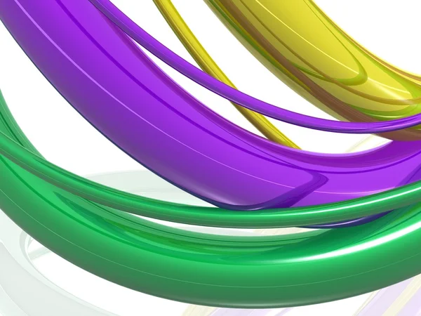 Tira tridimensional multicolorida — Fotografia de Stock