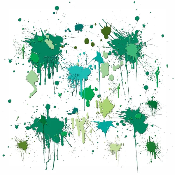 绿色 blob — 图库照片
