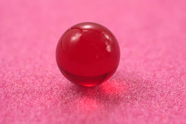 Red transparent sphere