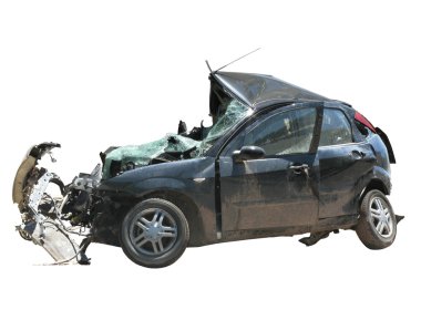 Crushed car clipart