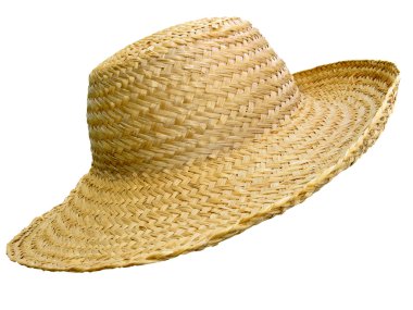 Handmade straw hat clipart
