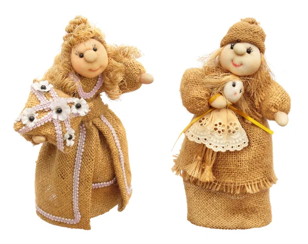 Два тканина ляльки — стокове фото