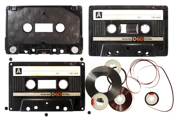 Zestaw kaset — Zdjęcie stockowe
