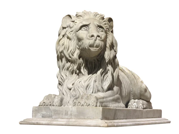 Rzeźba lwa, patrząc z przodu — Zdjęcie stockowe