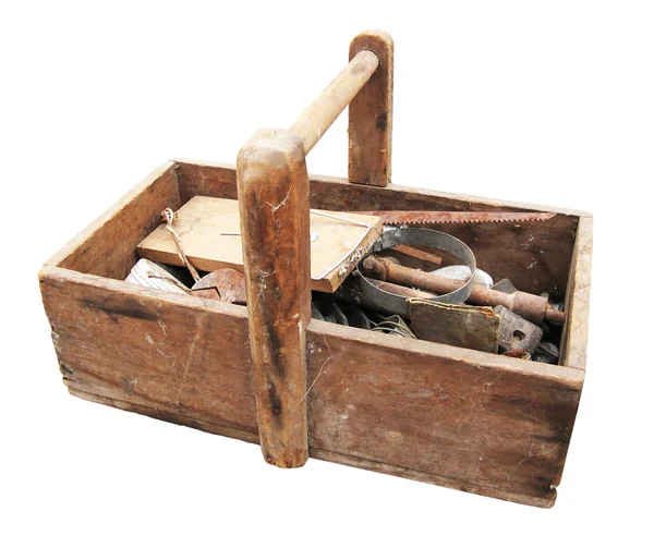 Grungy aged tool box — Stock Photo, Image