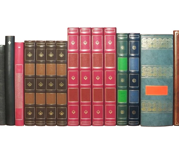 Alte Bücher isoliert — Stockfoto