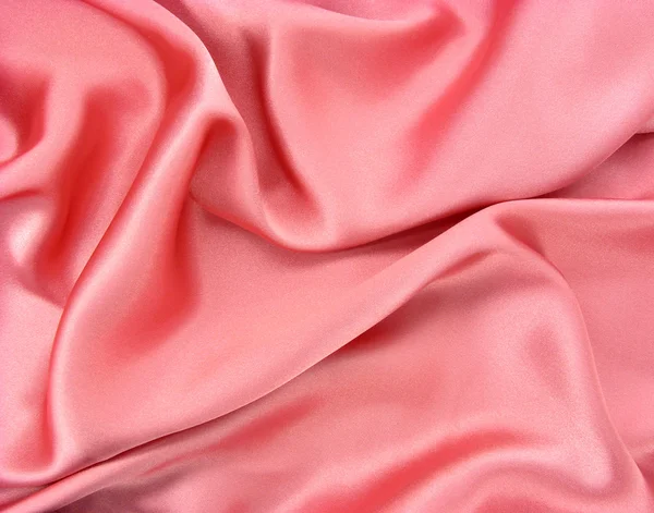 皱闪亮粉红织物 — 图库照片