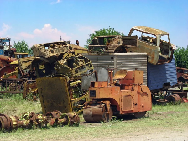 Cars scrapyard — Stock Photo, Image