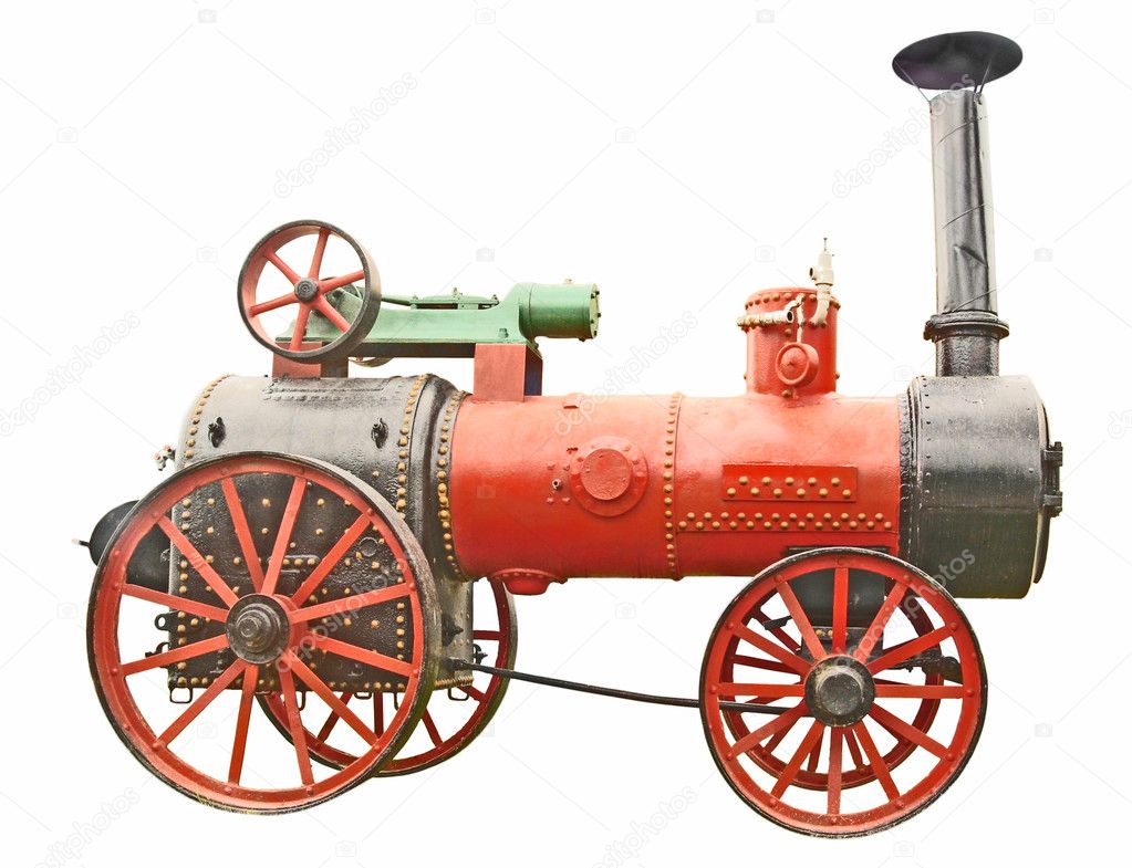 Antique steam tractor