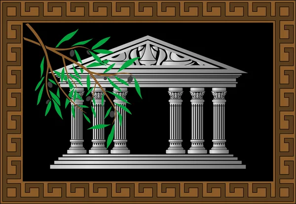 Grekiskt tempel — Stock vektor
