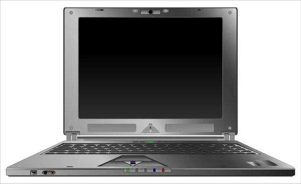 Donkere laptop notebook — Stockvector