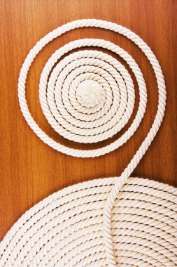 White coiled rope clipart