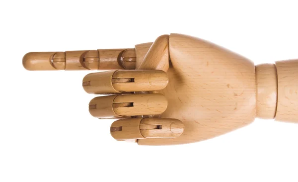 Ξύλινα ανθρώπινο χέρι — Φωτογραφία Αρχείου