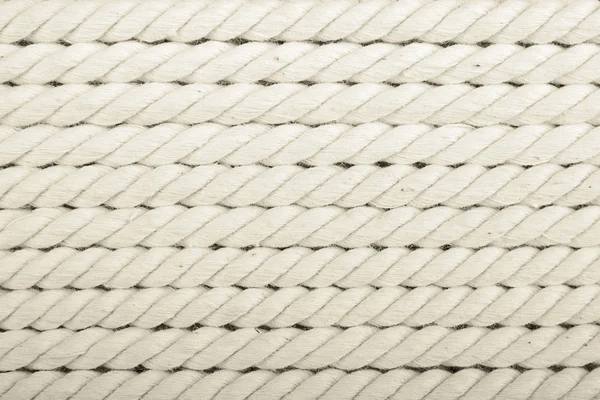Corda enrolada branca — Fotografia de Stock