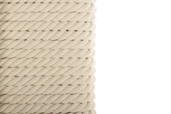 Witte opgerolde touw — Stockfoto