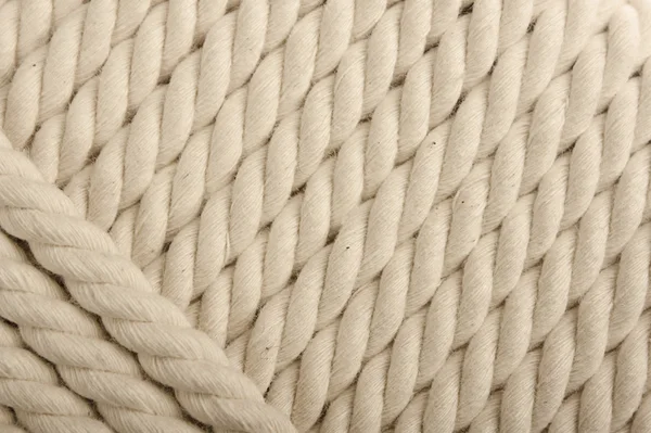 白色螺旋的绳 — 图库照片