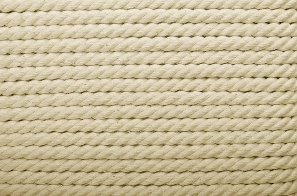Corda enrolada branca — Fotografia de Stock