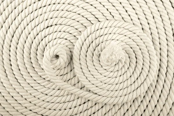Λευκό σχοινί κουλουριασμένο — Φωτογραφία Αρχείου