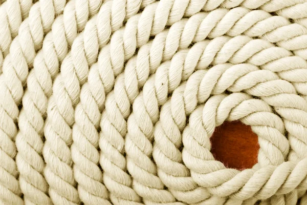 Cuerda enrollada blanca — Foto de Stock