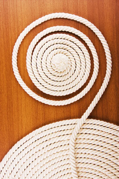 Cuerda enrollada blanca —  Fotos de Stock