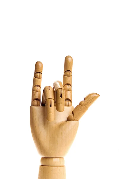 Trä mänsklig hand — Stockfoto