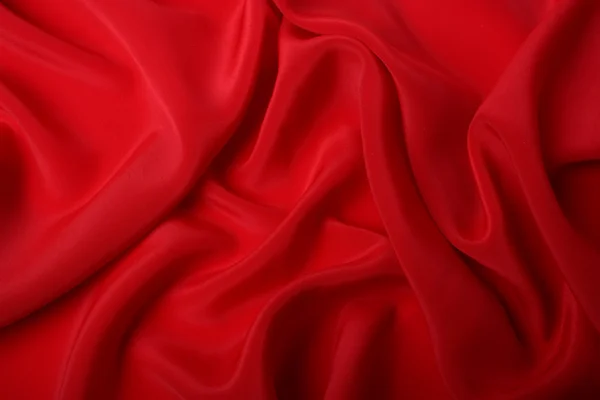 Smooth Red Silk background — Stock Photo, Image