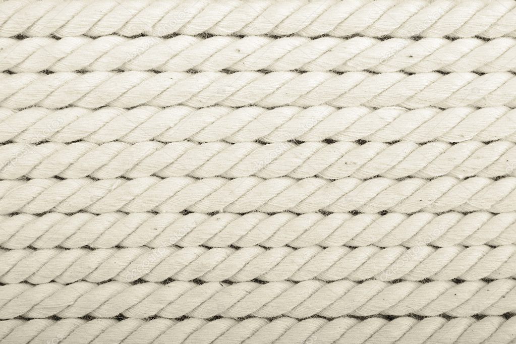 White coiled rope