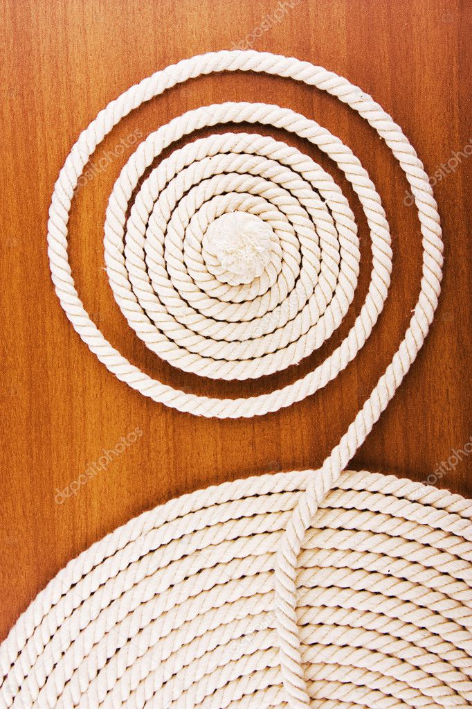 White coiled rope