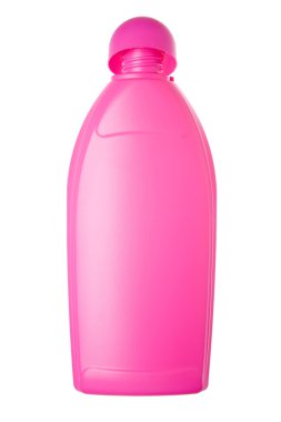 Open pink bottle clipart